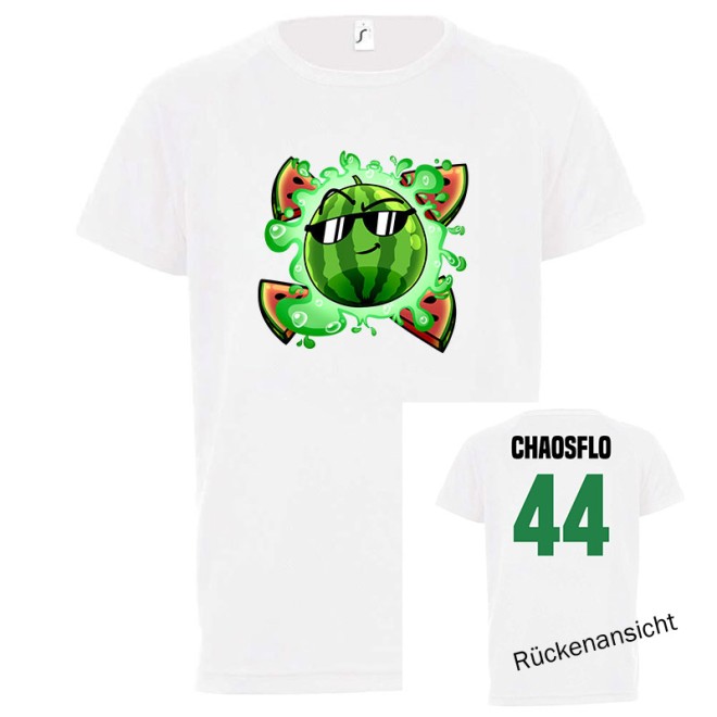 CHAOSFLO44 Team Shorts grün/weiss