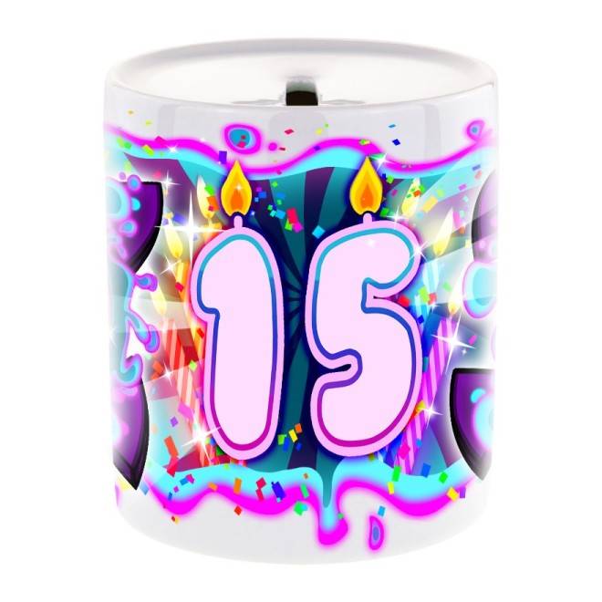 Team Melon 15th birthday money box