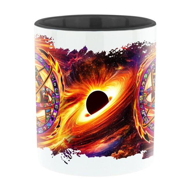 15 Jahre Design Bi-Color Tasse schwarz