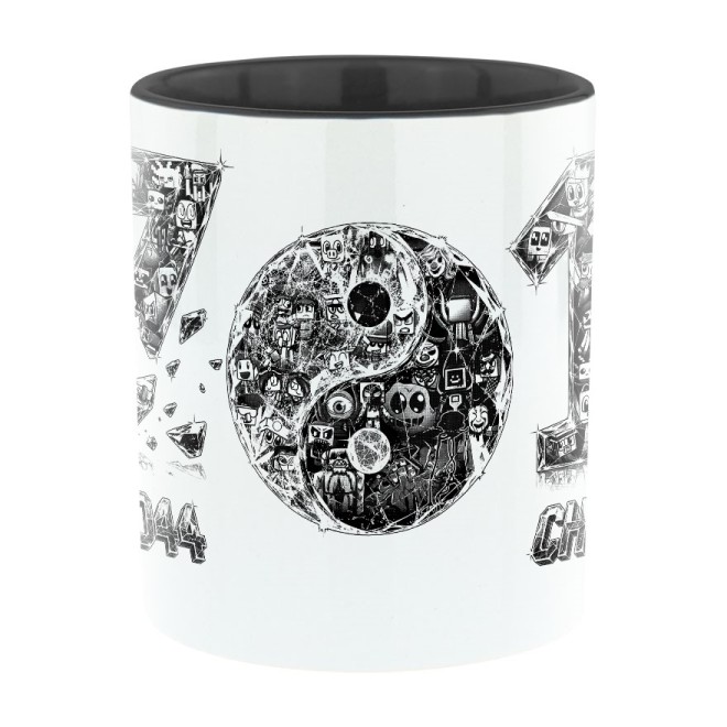 Tasse bicolore « Design », 17 ans, noire