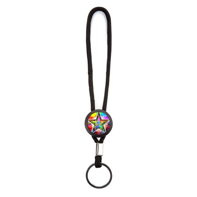 12 years design key ring loop black