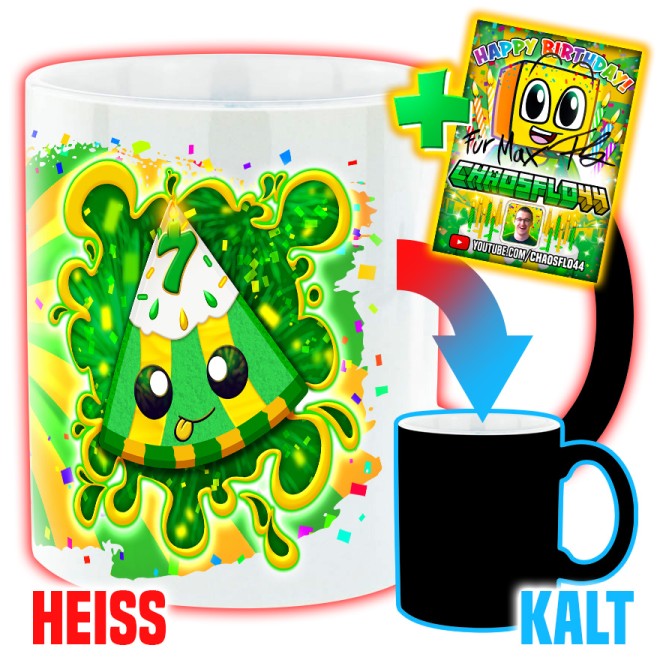 Saftig 7. Geburtstag Magic Mug
