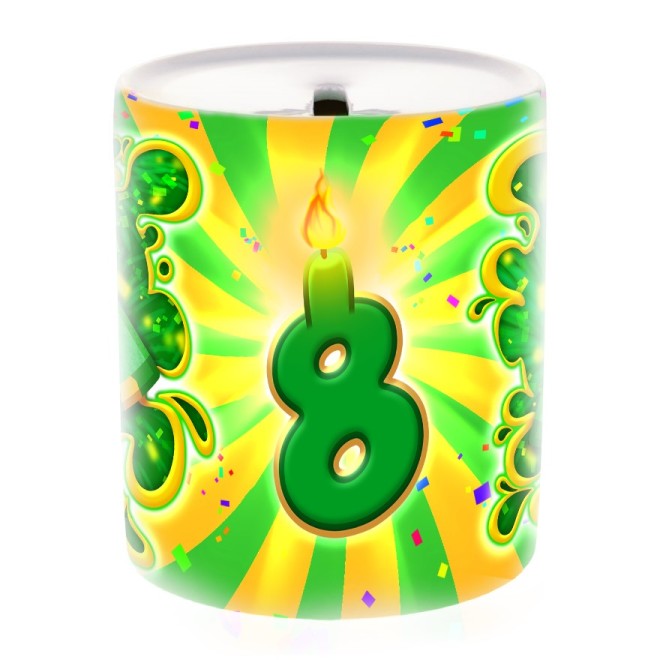 Salvadanaio per l'8° compleanno