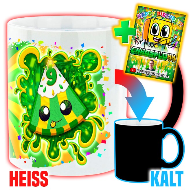 Saftig 9. Geburtstag Magic Mug