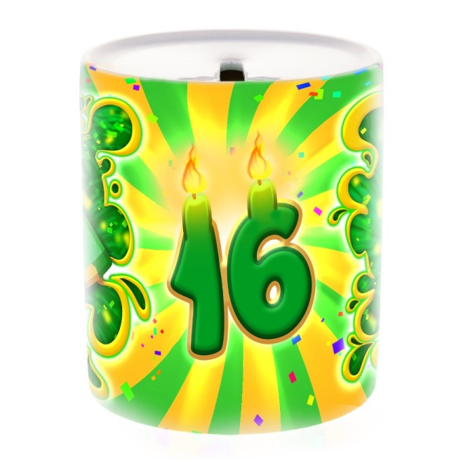 Tirelire juteuse 16e anniversaire