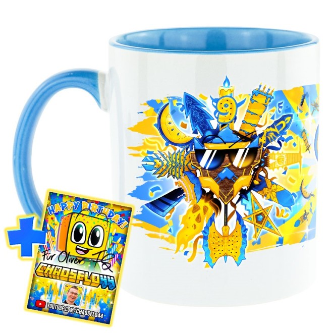 Totem 9. Geburtstag Bi-Color Tasse hellblau
