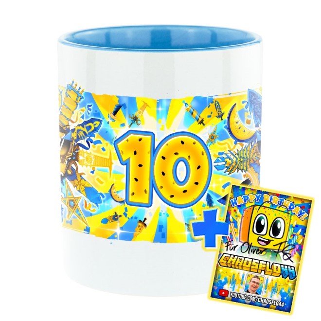 Totem 10. Geburtstag Bi-Color Tasse hellblau