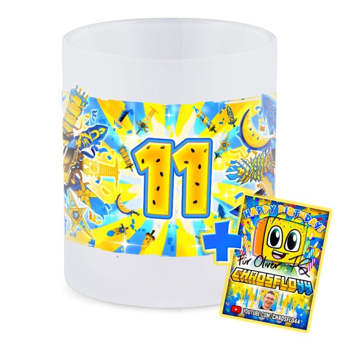 Totem 11. Geburtstag Tasse Glas SATIN
