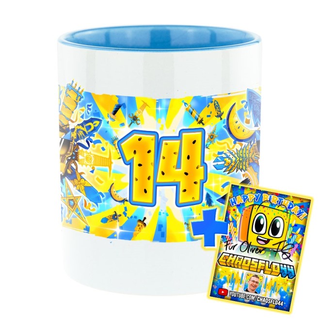 Totem 14. Geburtstag Bi-Color Tasse hellblau