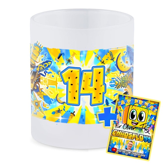 Totem 14. Geburtstag Tasse Glas SATIN