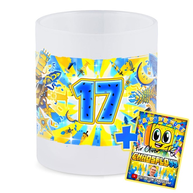 Totem 17. Geburtstag Tasse Glas SATIN
