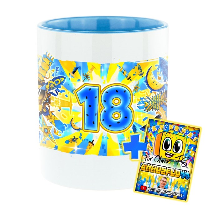 Totem 18. Geburtstag Bi-Color Tasse hellblau