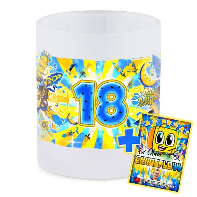 Totem 18. Geburtstag Tasse Glas SATIN