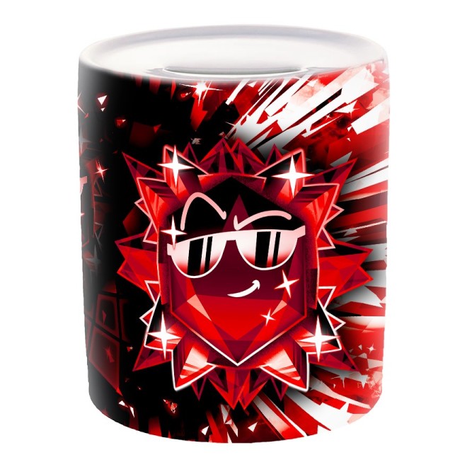 Team Melone Dunkel Rubin Spardose