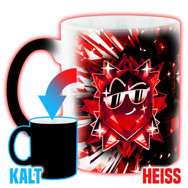 Team Melone Dunkel Rubin Magic Mug