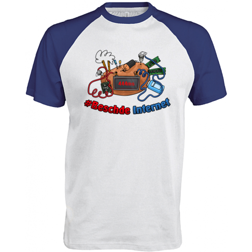 BESCHDE INTERNET Baseball T-Shirt