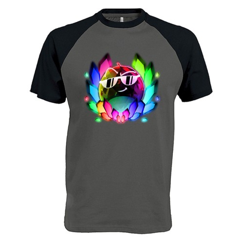 Team Melone DUNKEL-REGENBOGEN Baseball T-Shirt
