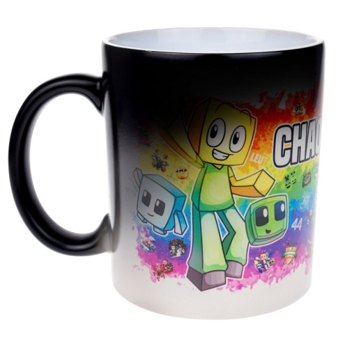 CHAOSFLO44 Magic-Tasse schwarz (Bi-Color)