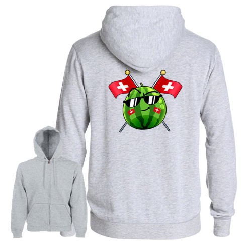TEAM MELONE SVIZZERA Felpa con cappuccio da ragazza