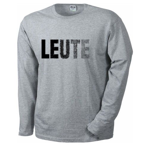 LEUTE Langarm-Shirt | black