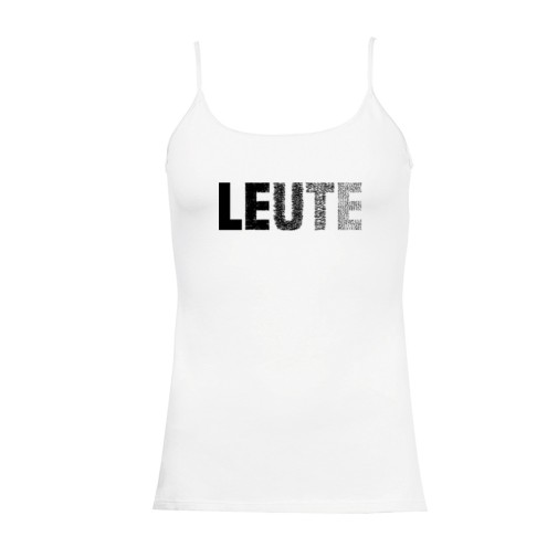 LEUTE Girlie Spaghetti-Top | black