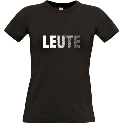 LEUTE T-Shirt Girlie Shirt | white