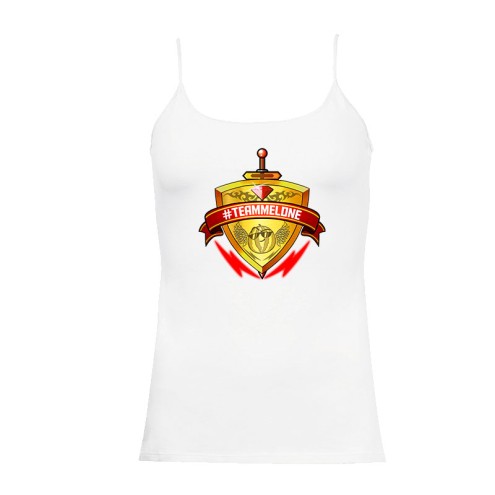Team Melone LEGEND ROT Girlie Spaghetti-Top