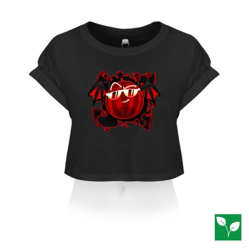 Team Melone Dunkel Hades Organic Crop T-Shirt women
