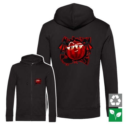 Team Melone Dunkel Hades Organic Zipped Hoodie