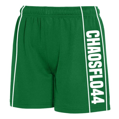 CHAOSFLO44 Team Shorts grün/weiss