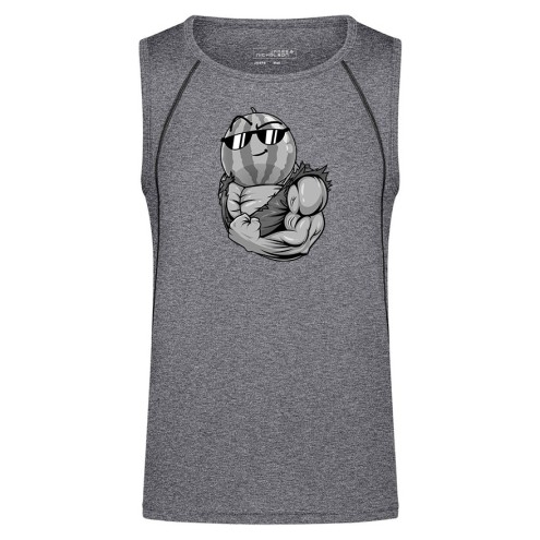 Team Melone Fitness GRAY Funktions-Tanktop