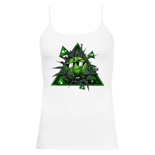 Team Melone ILLUMINATI Girlie Spaghetti-Top