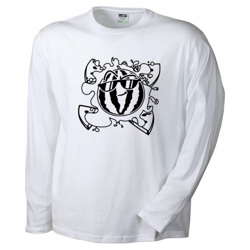 TEAM MELONE Langarm-Shirt | schwarz