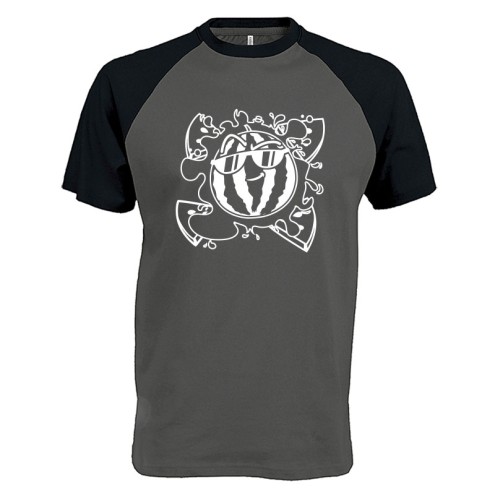 TEAM MELONE Baseball T-Shirt | weiss