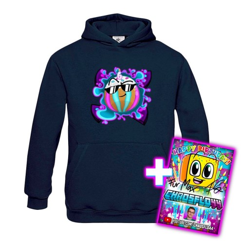 Team Melone 6. Geburtstag Basic Hoodie kids