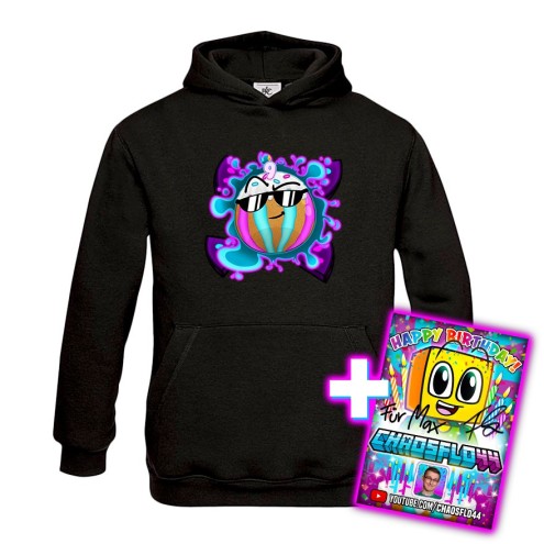 Team Melone 9. Geburtstag Basic Hoodie kids