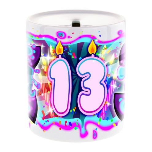 Team Melone 13. Geburtstag Spardose
