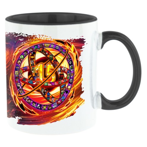 15 Jahre Design Bi-Color Tasse schwarz