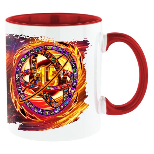15 Jahre Design Bi-Color Tasse rot