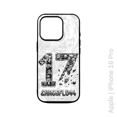 17 Jahre Design Handyhülle schwarz