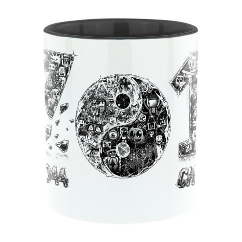 17 Jahre Design Bi-Color Tasse schwarz