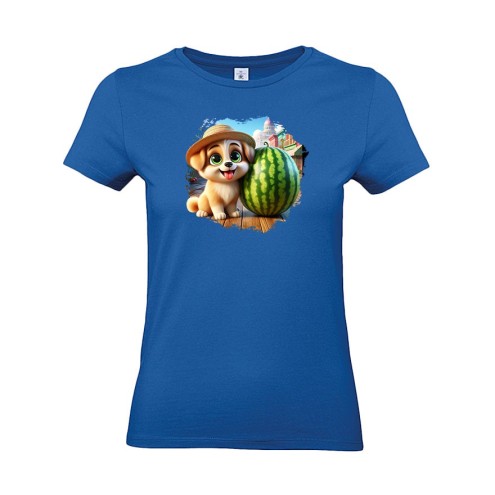 Billy con il cappello di paglia T-Shirt donna