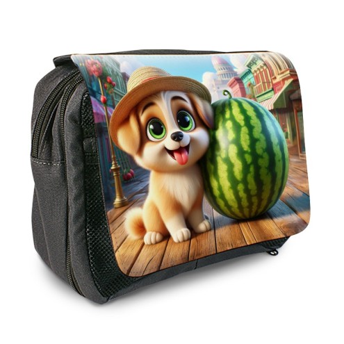 Billy con il cappello di paglia Borsa da toilette Borsa da viaggio/vacanze