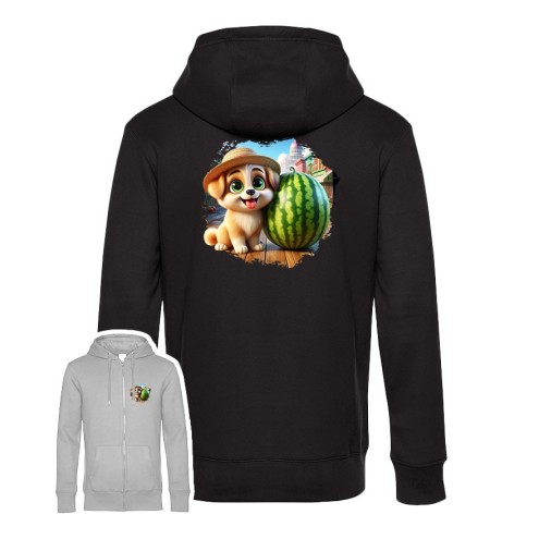 Billy mit dem Strohhut Premium Zipped Hoodie