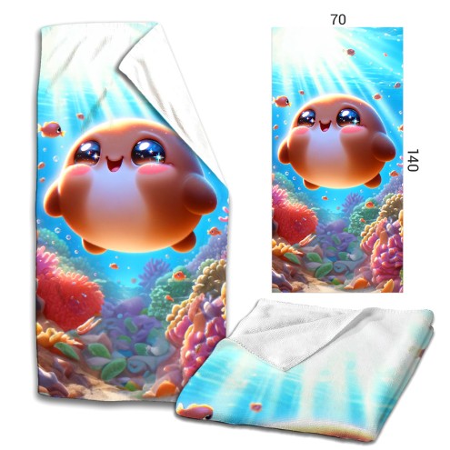 Blobby Microfaser Badetuch
