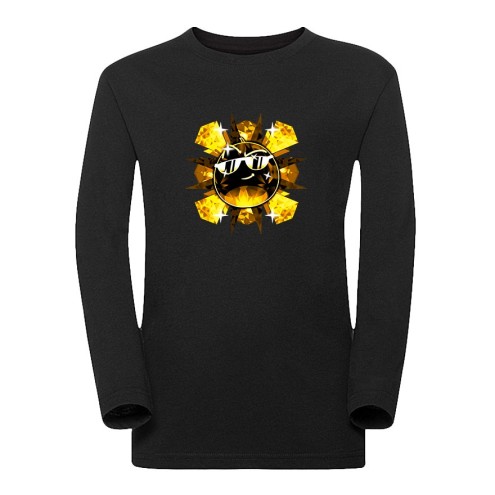Team Melone Dunkel Gold Langarm Shirt kids