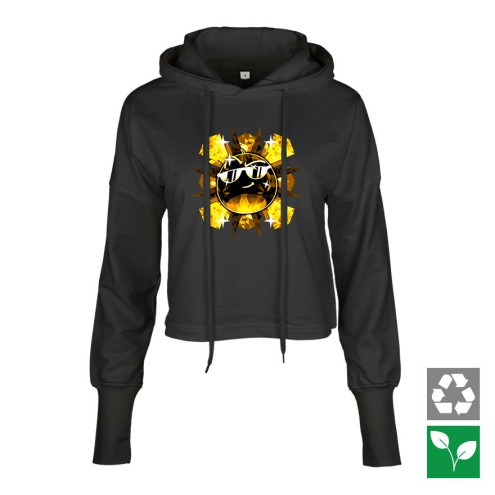 Team Melone Dunkel Gold Cropped Hoodie women