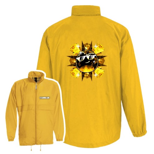 Team Melone Dunkel Gold Wind- und Regenjacke