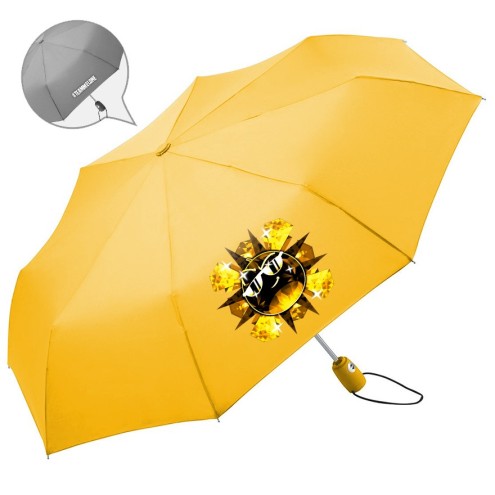 Team Melone Dunkel Gold Regenschirm