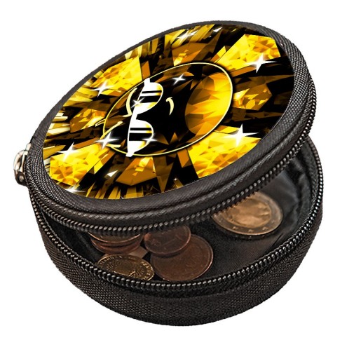 Team Melone Dunkel Gold Mini-Geldbeutel